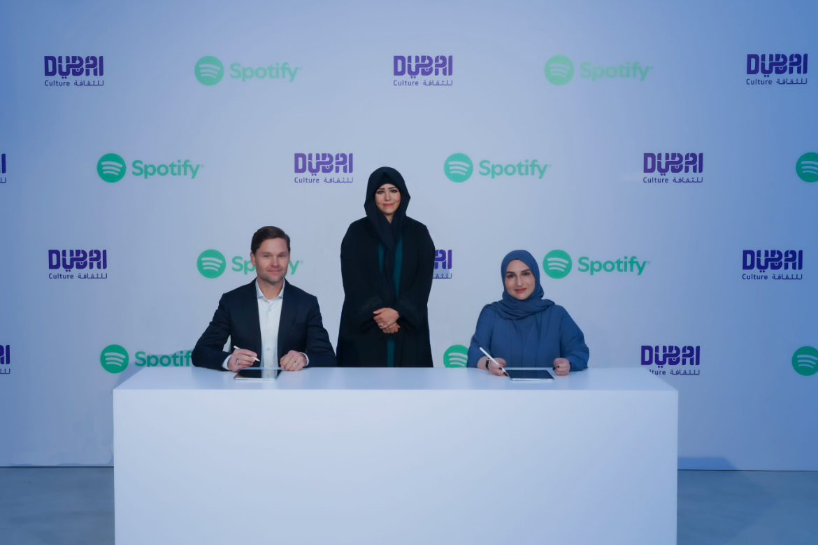 Latifa bint Mohammed Oversees New Partnership Between Dubai Culture and Spotify