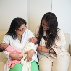 Photo: Successful Vaginal Birth After Cesarean: Congolese Mother Delivers Twins at Clemenceau Medical Center Hospital, Dubai