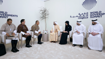 Photo: Mohammed bin Rashid Meets with Bhutan's PM at the World Governments Summit