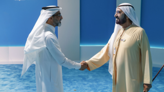 Mohammed bin Rashid Meets with Arab Finance Ministers in Arab Fiscal Forum