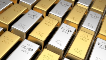Photo: Gold, Silver Fall As Dollar Strengthens Amid Broad Market Sell-Off