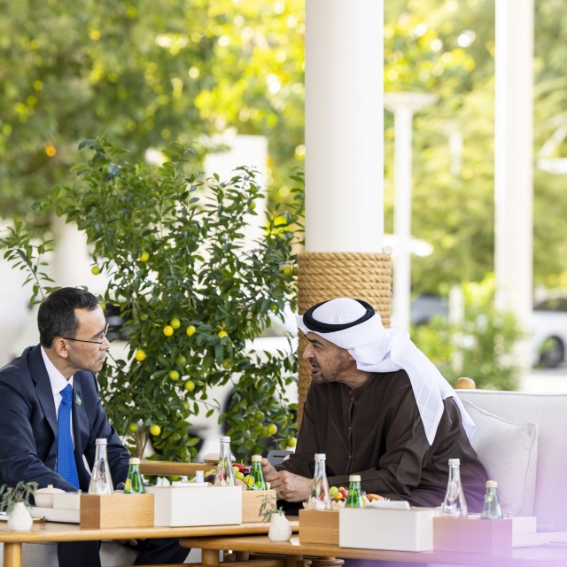 Photo: UAE President Meets with Chairman of the Senate of Kazakhstan