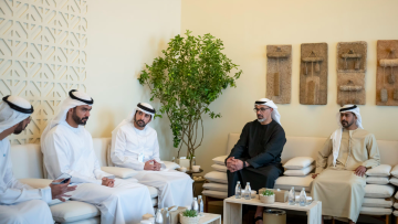 Photo: Khaled bin Mohamed bin Zayed Meets Hamdan bin Mohammed bin Rashid