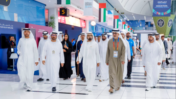 Photo: Mohammed bin Rashid Attends Open Masters Games Abu Dhabi