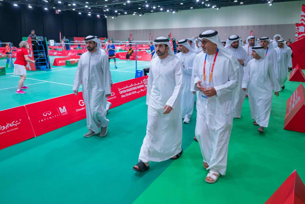 Hamdan bin Mohammed Attends Open Masters Games Abu Dhabi