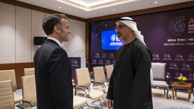Photo: Crown Prince of Abu Dhabi, French President Discuss Bilateral Cooperation