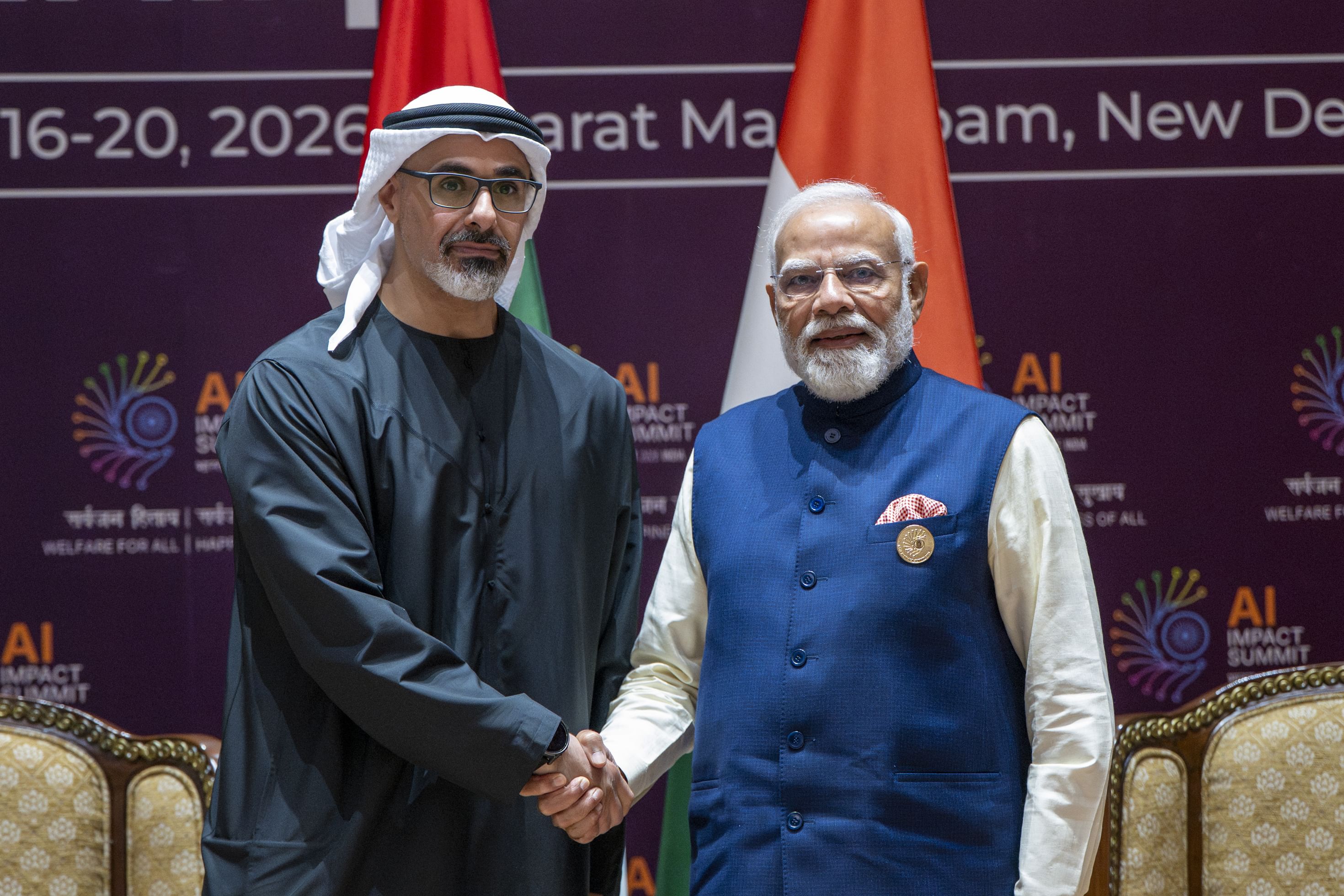 Crown Prince of Abu Dhabi Meets Prime Minister of India at AI Impact Summit