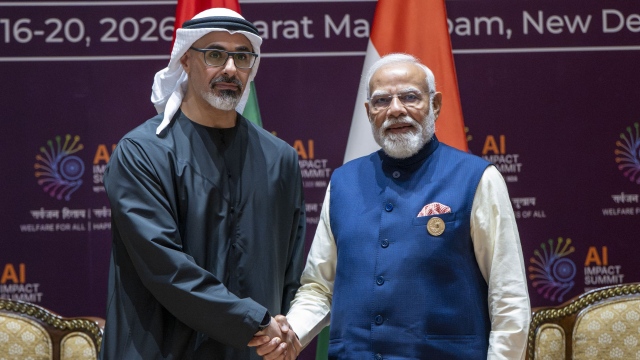 Photo: Crown Prince of Abu Dhabi Meets Prime Minister of India at AI Impact Summit