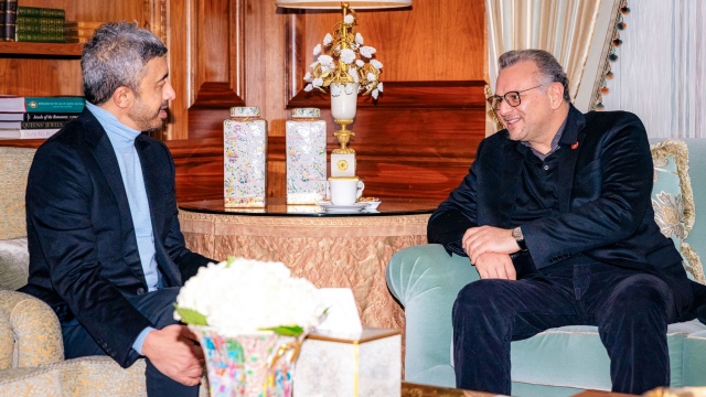 Photo: Abdullah bin Zayed Holds Talks With White House  Advisor on Regional Stability