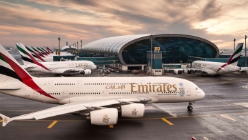 Photo: First Emirates flight heads to Frankfurt following regional airspace closures