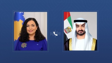 Photo: UAE President receives phone call from President of Kosovo condemning Iranian attacks