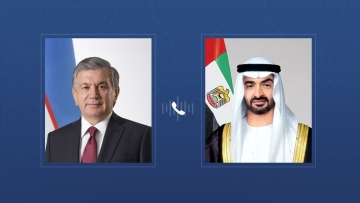 Photo: UAE President receives phone call from President of Uzbekistan affirming solidarity with the UAE
