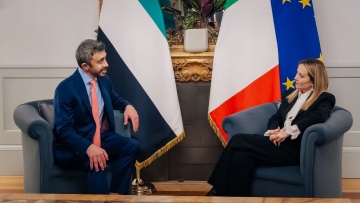 Photo: Abdullah Bin Zayed Meets Italian Prime Minister In Rome