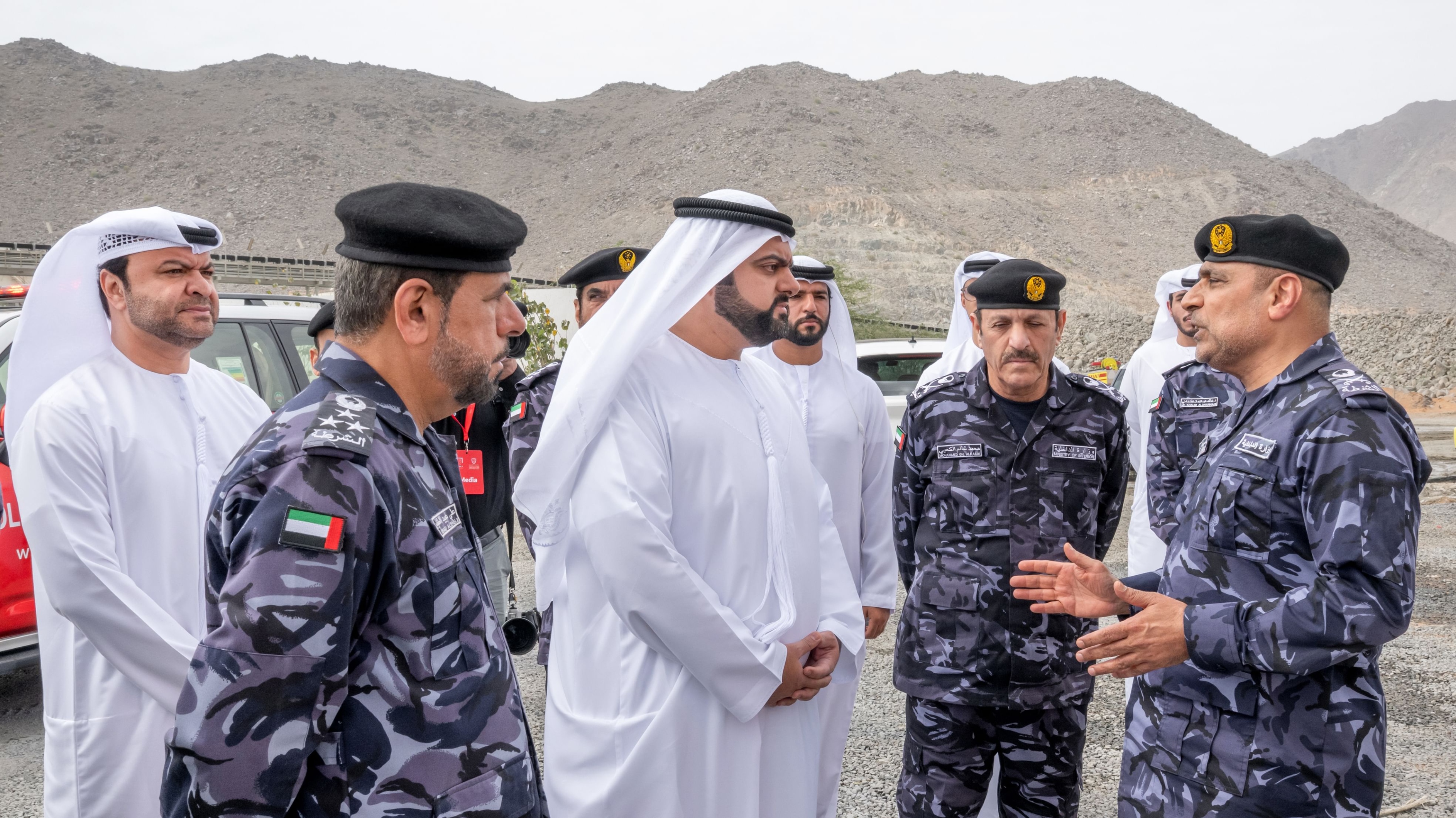 emirates247.com - Mohammed Al Sharqi Visits Fujairah Oil Industry Zone, Praises Work Of Field Teams