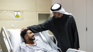 Photo: UAE President Visits Victims Of Recent Attacks Receiving Hospital Treatment